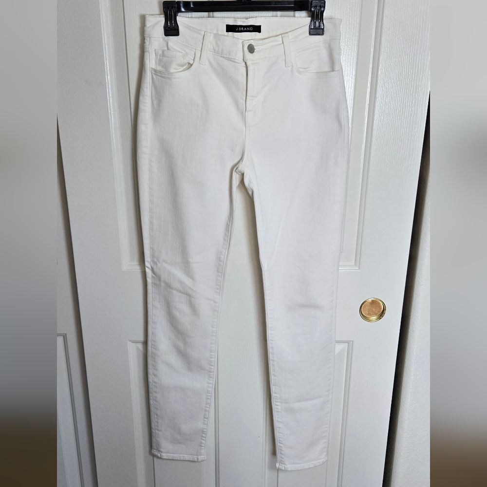 J Brand White Skinny Jeans